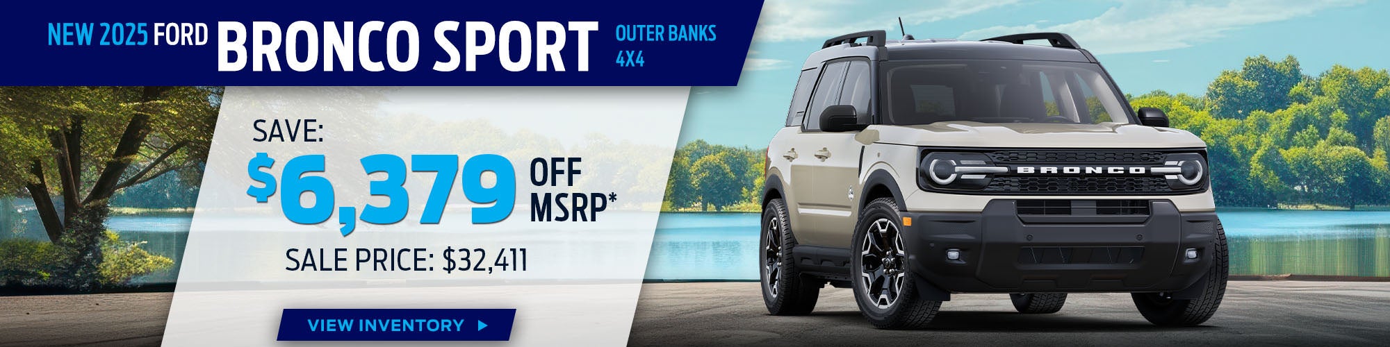 New 2025 Ford Bronco Sport Outer Banks 4X4