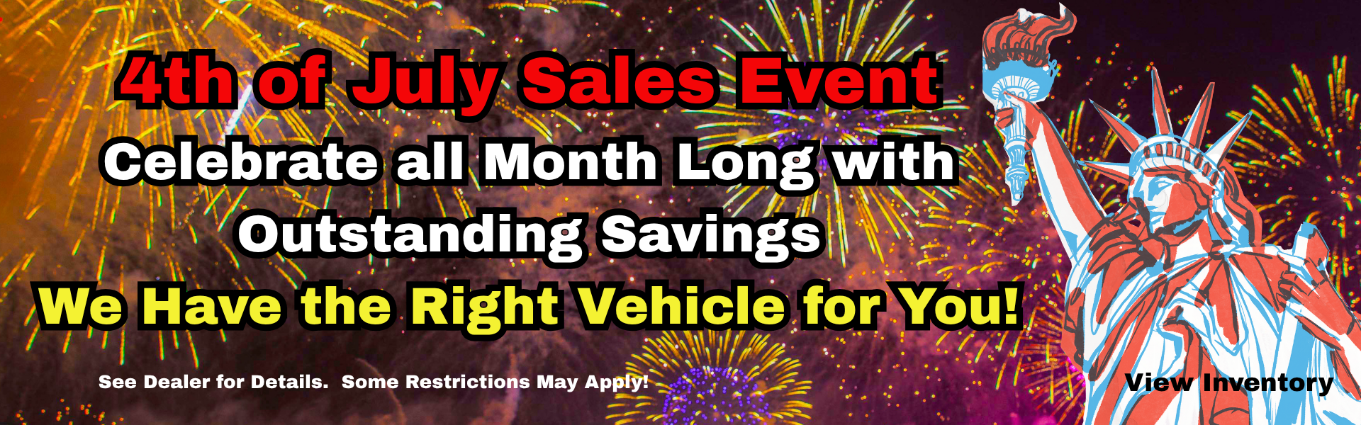 4th of July all month long savings 2026