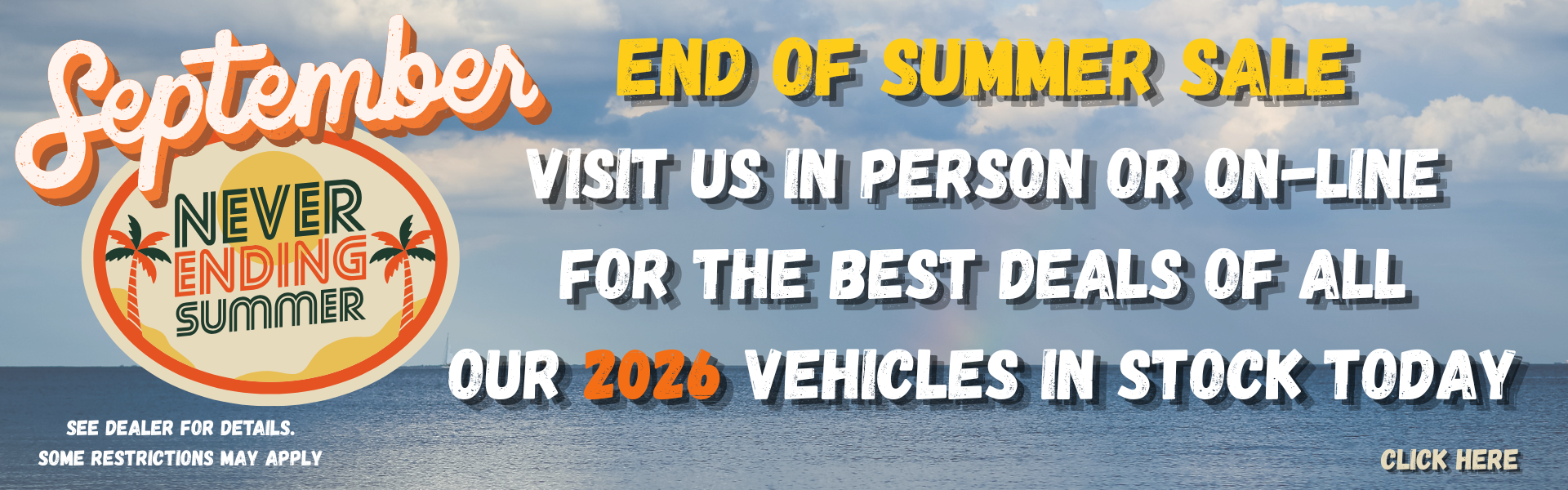End of summer banner Sept. 2026