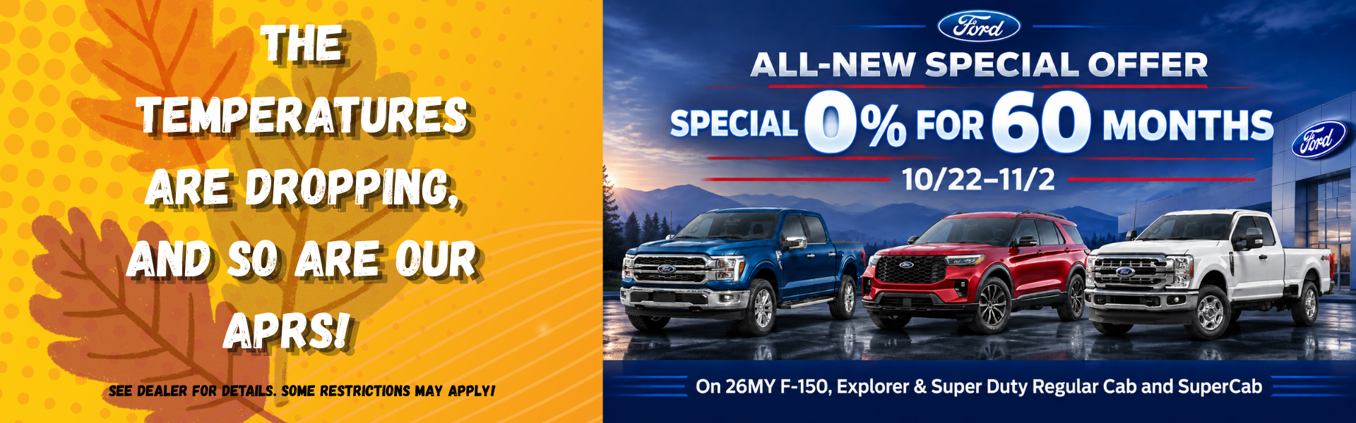 Special 0 Percent Oct. banner 2026